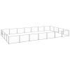 Dog Kennel Silver 301.4 ft¬≤ Steel