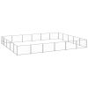 Dog Kennel Silver 322.9 ft¬≤ Steel