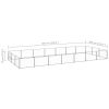 Dog Kennel Silver 266.0 ft¬≤ Steel