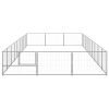 Dog Kennel Silver 290.6 ft¬≤ Steel