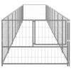 Dog Kennel Silver 86.1 ft¬≤ Steel