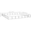 Dog Kennel Black 527.4 ft¬≤ Steel