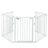 115 Inch Length 5 Panel Adjustable Wide Fireplace Fence