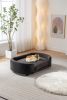 Scandinavian style Elevated Dog Bed Pet Sofa With Solid Wood legs and Black Bent Wood Back, Cashmere Cushion,Large Size