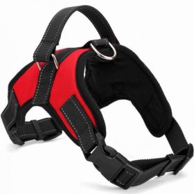 Dog Chest Strap Traction Rope Explosion proof Flushing Dog Chest Strap (Specifications (length * width): M, colour: red)