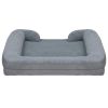 Pet Dog Bed Soft Warm Plush Puppy Cat Bed Cozy Nest Sofa Non-Slip Bed Cushion Mat Removable Washable Cover Waterproof Lining For Small Medium Dog